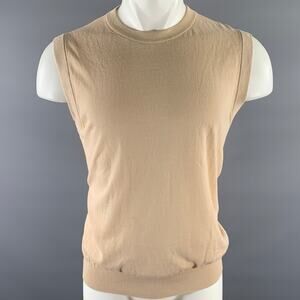 DIOR Size M Beige Wool Blend Crew-Neck Tank Top
